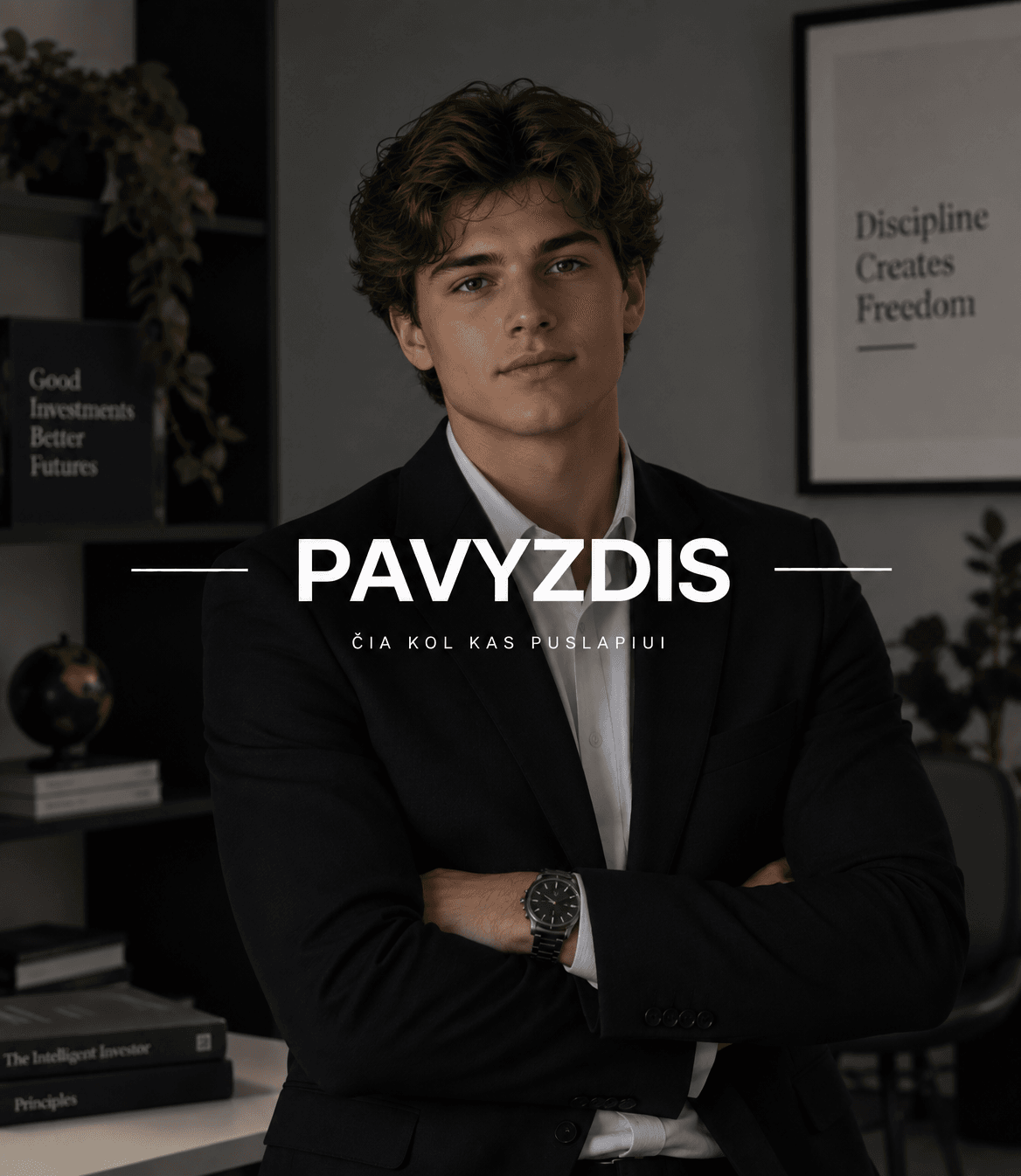 Marius Lencevičius, nepriklausomas investavimo konsultantas, darbo kabinete